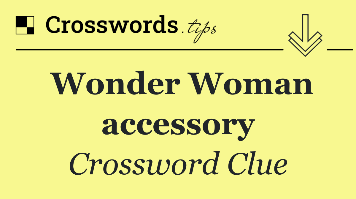 Wonder Woman accessory
