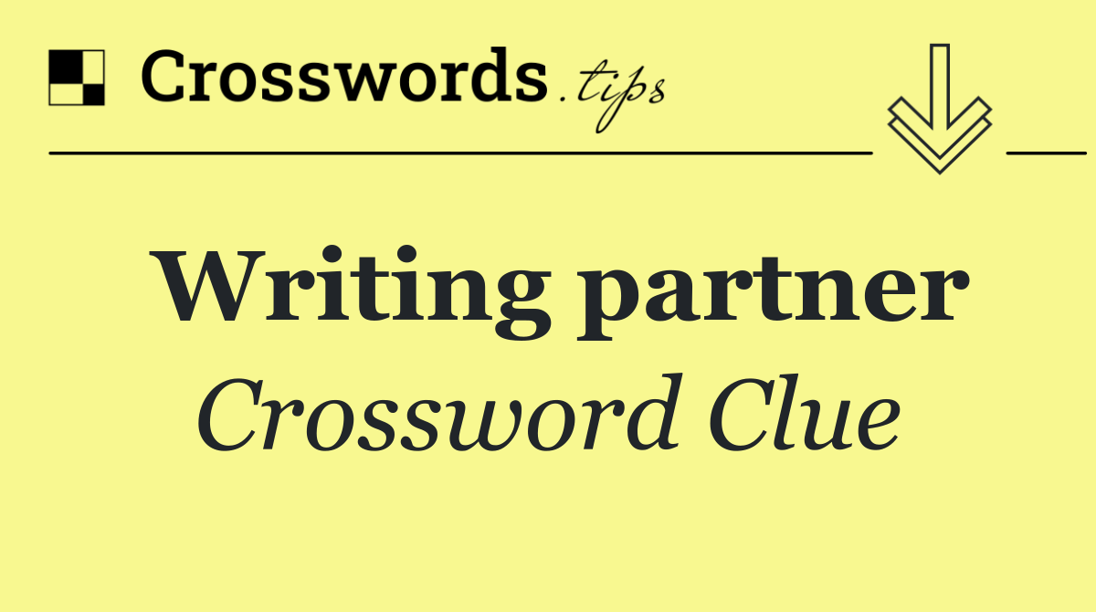 Writing partner