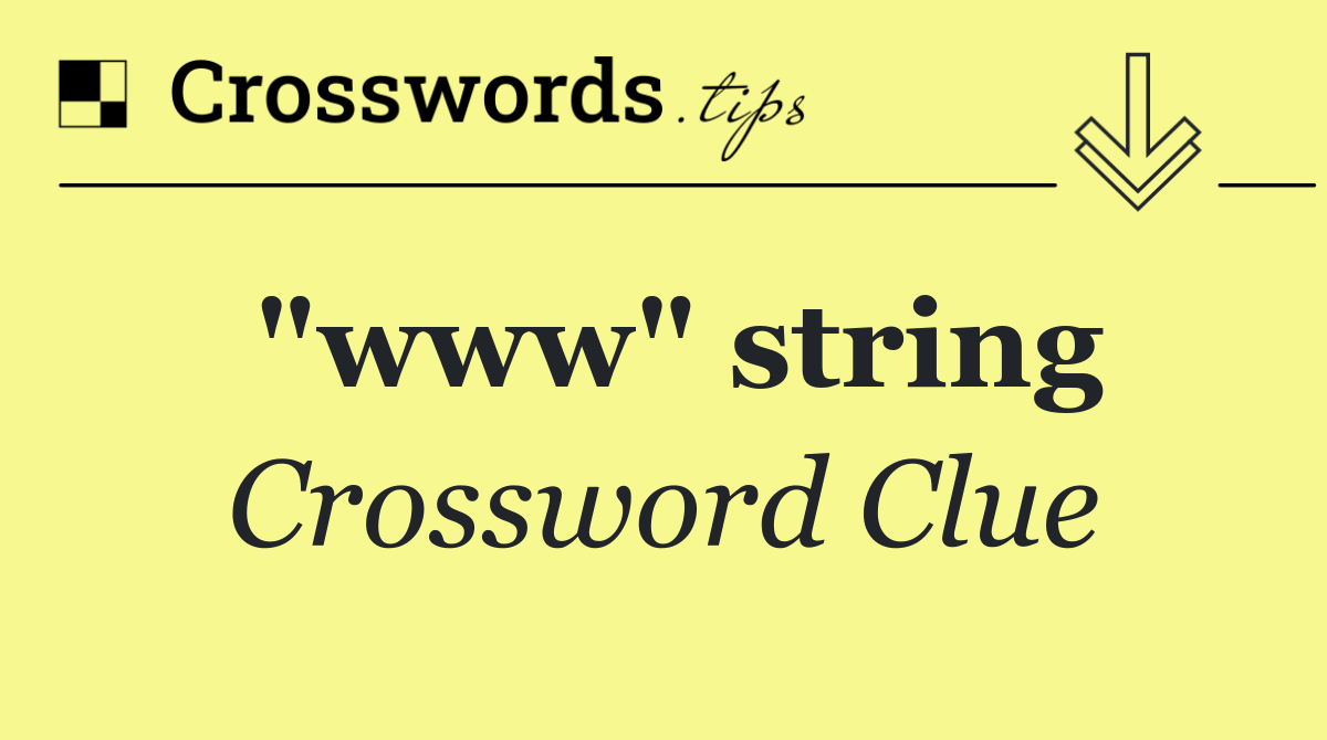 "www" string