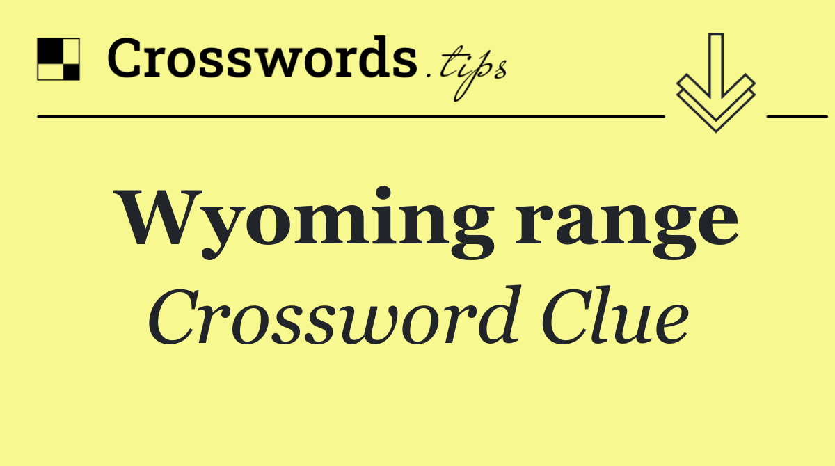 Wyoming range