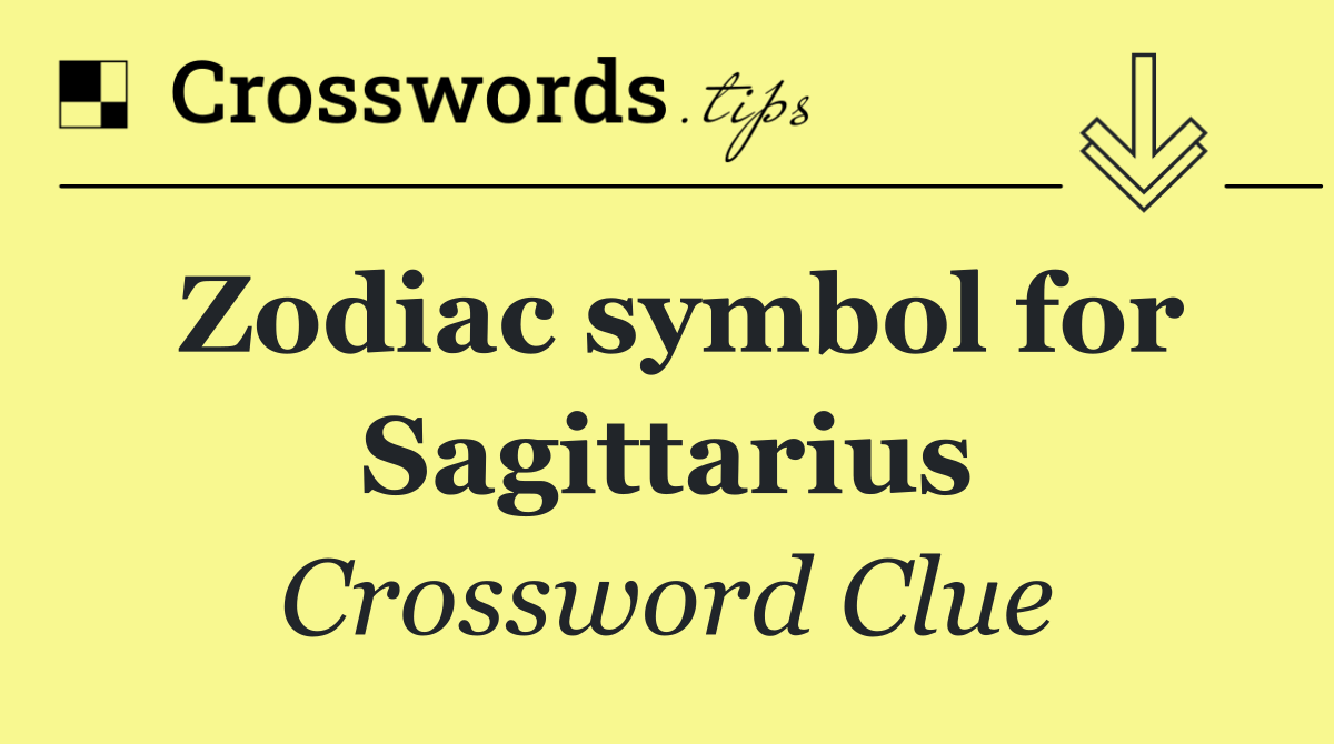 Zodiac symbol for Sagittarius