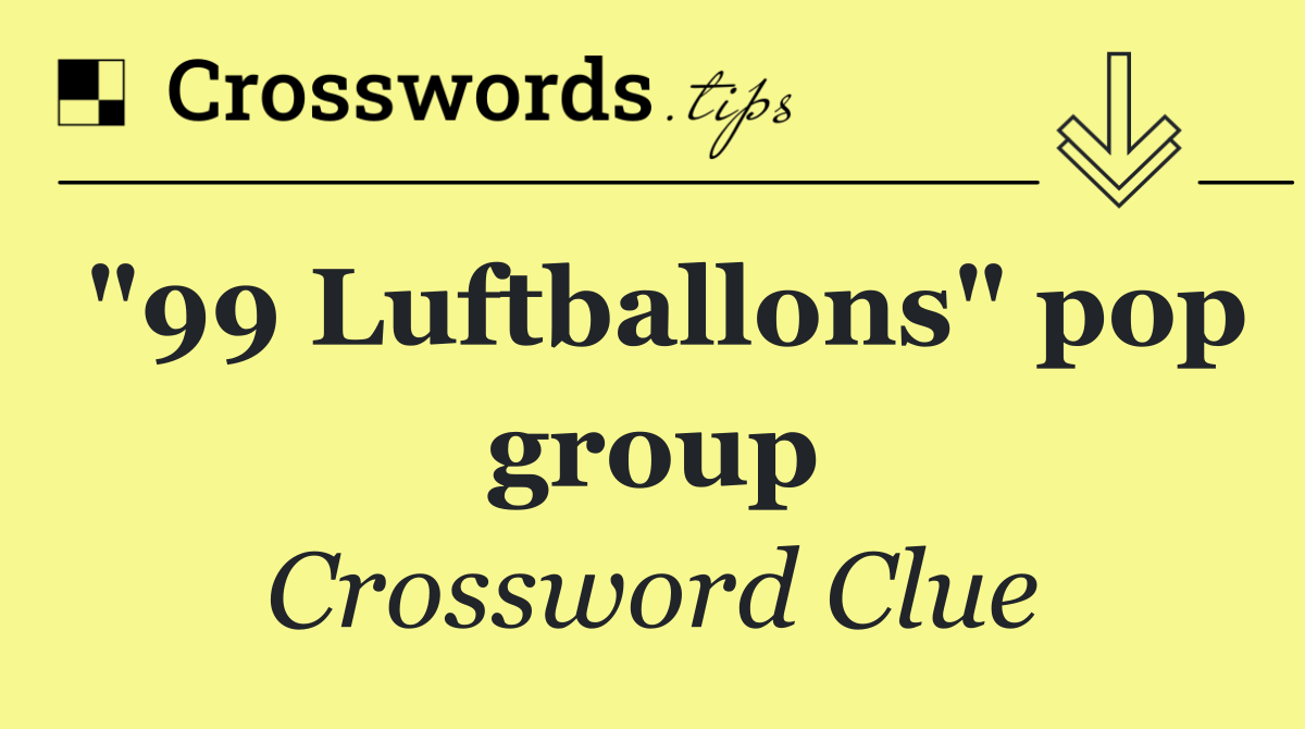 "99 Luftballons" pop group