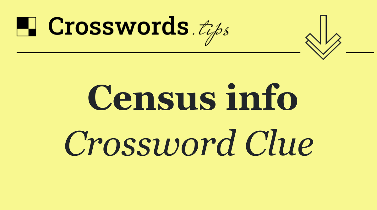 Census info