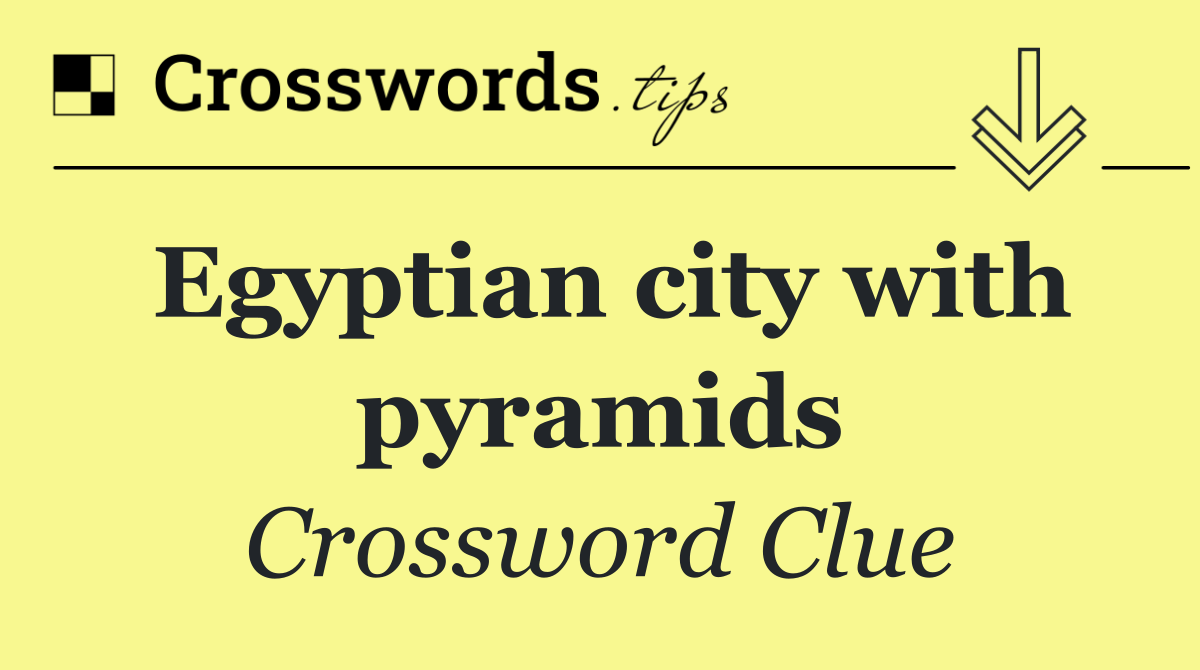 Egyptian city with pyramids