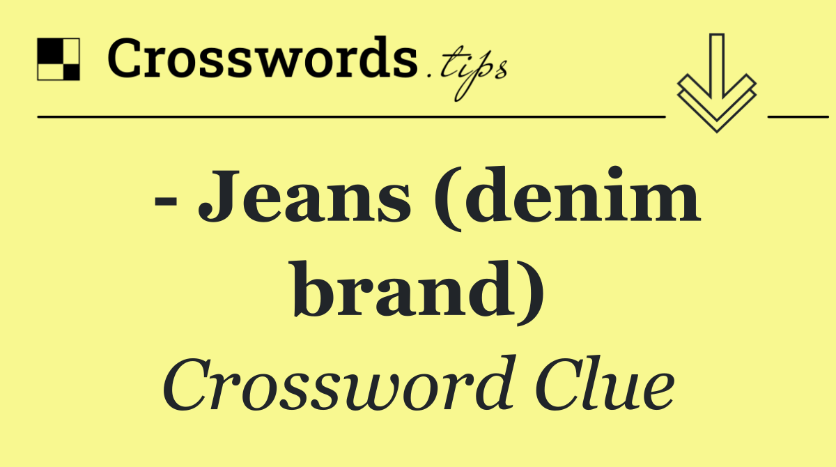   Jeans (denim brand)