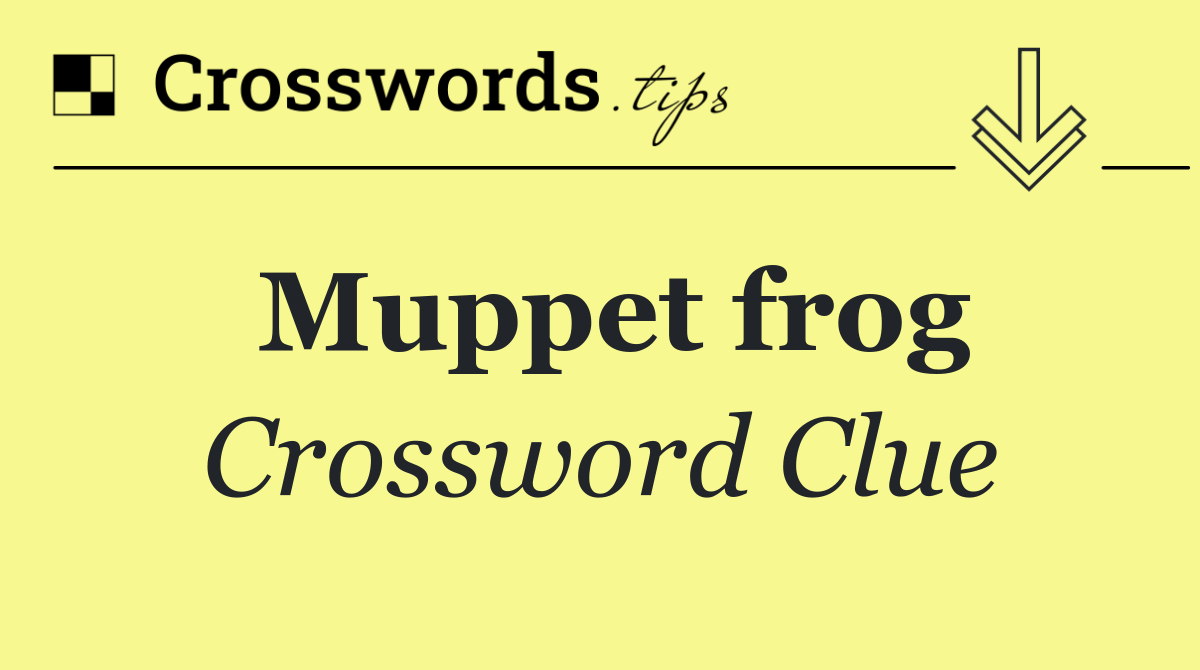 Muppet frog