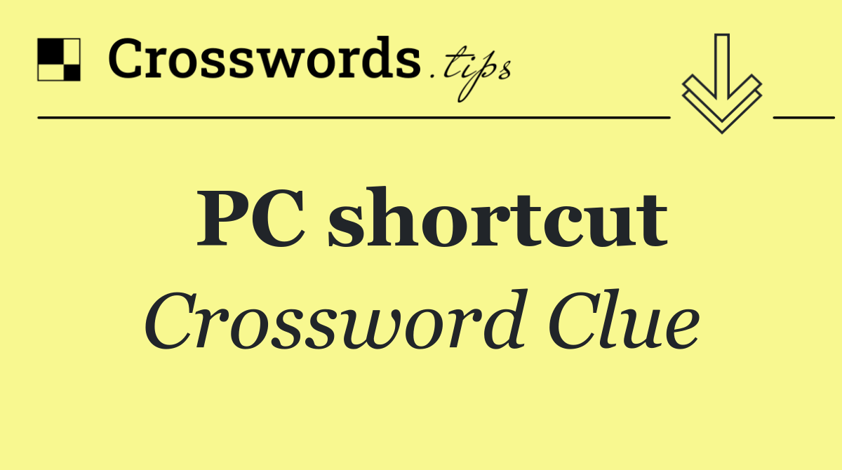 PC shortcut