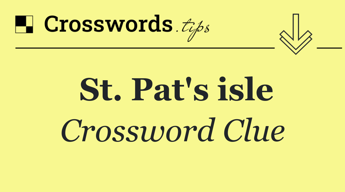 St. Pat's isle