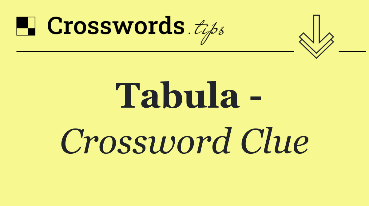 Tabula  