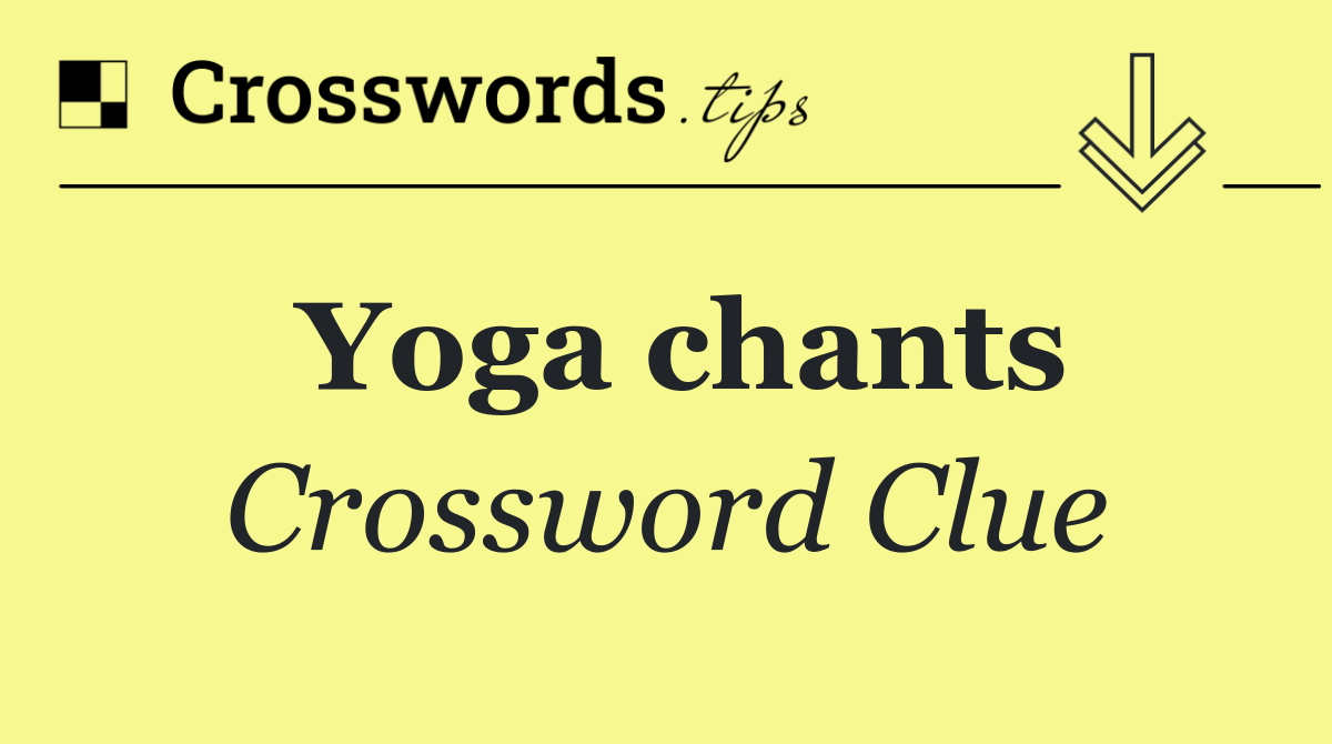 Yoga chants