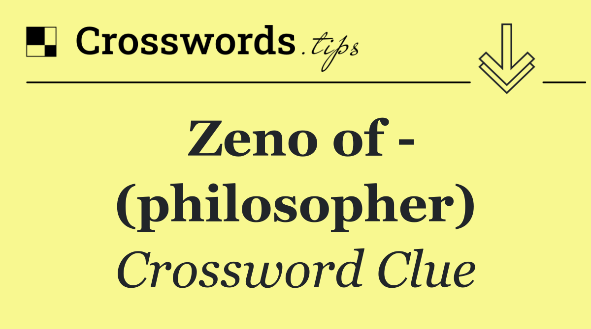 Zeno of   (philosopher)