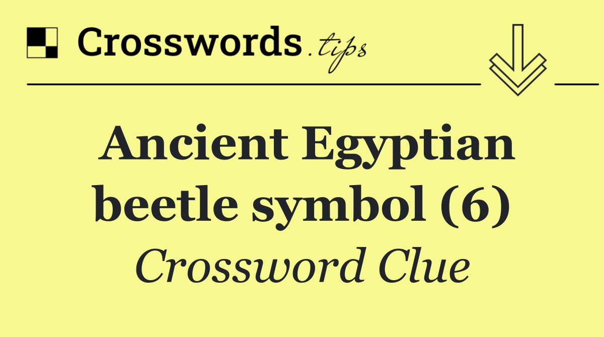 Ancient Egyptian beetle symbol (6)