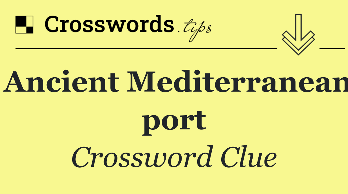 Ancient Mediterranean port