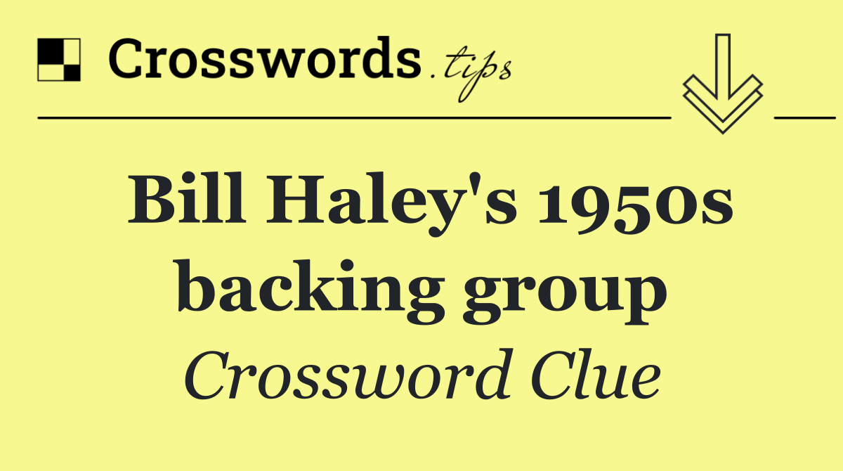 Bill Haley's 1950s backing group