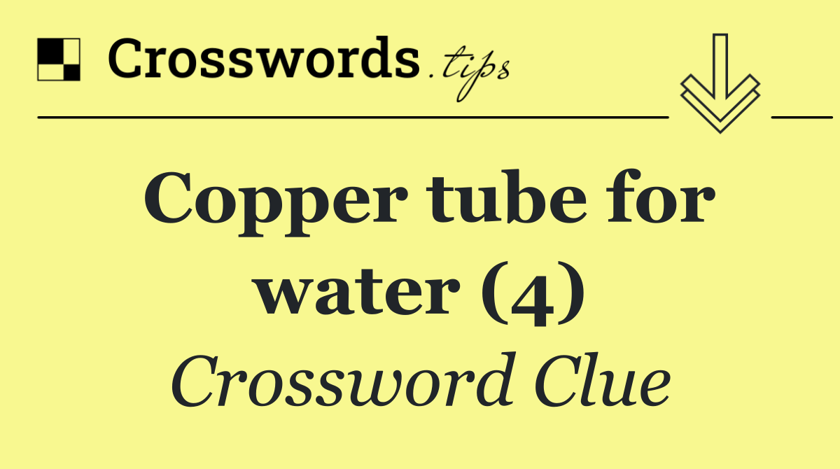 Copper tube for water (4)