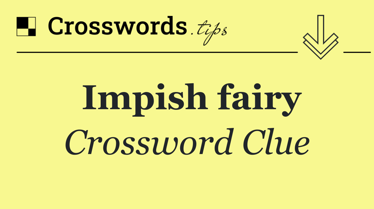 Impish fairy