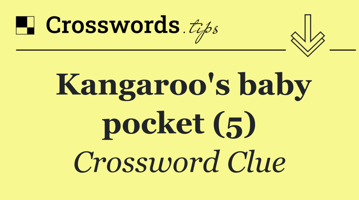 Kangaroo's baby pocket (5)