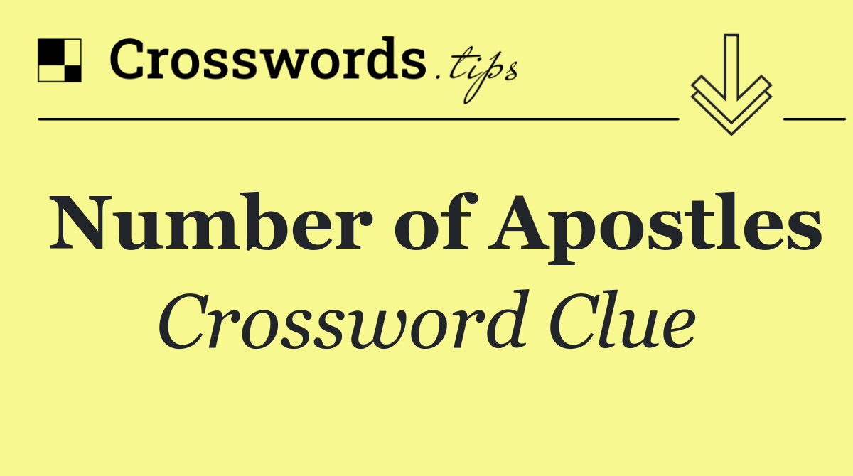 Number of Apostles