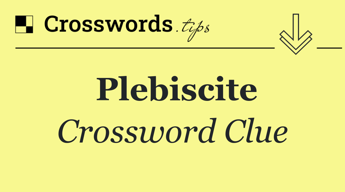 Plebiscite