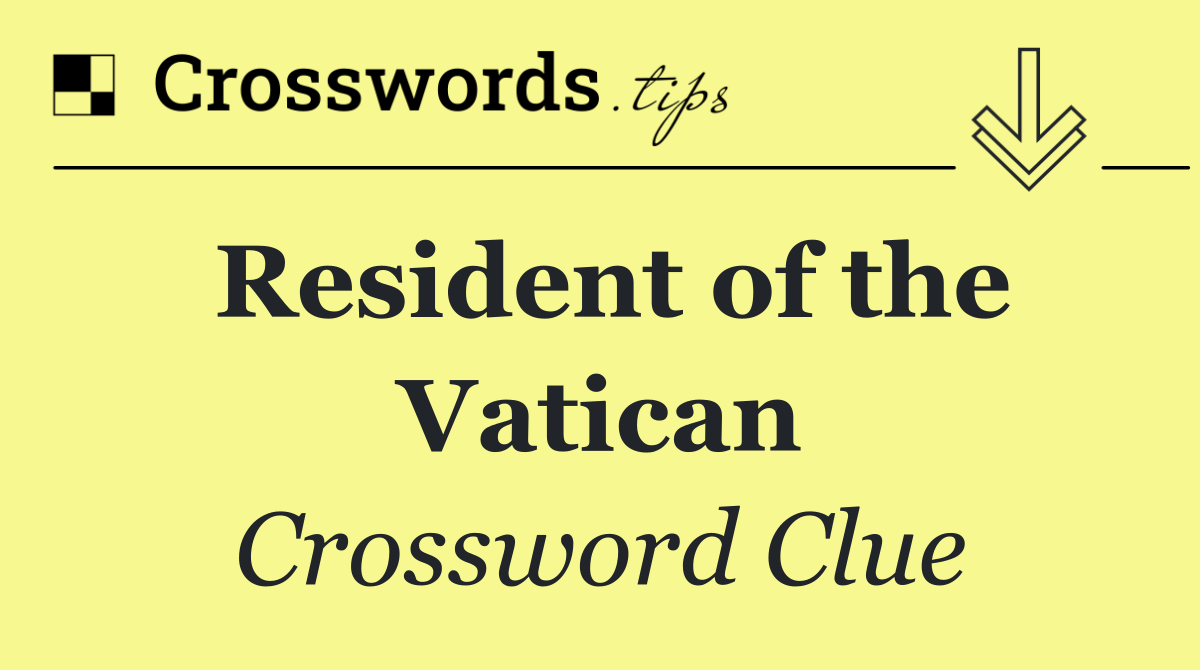 Resident of the Vatican