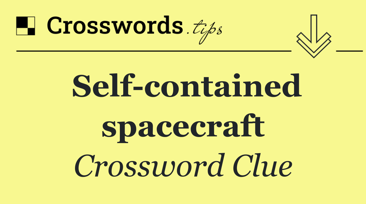 Self contained spacecraft