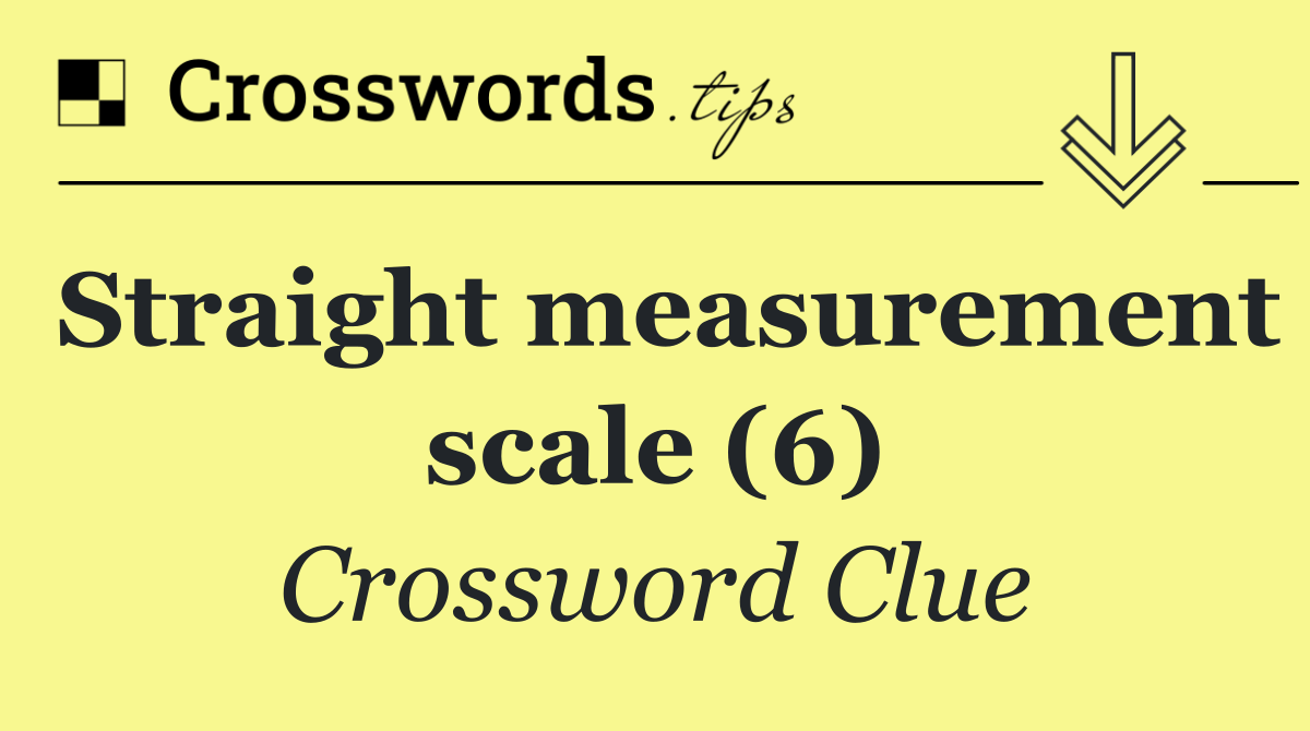 Straight measurement scale (6)