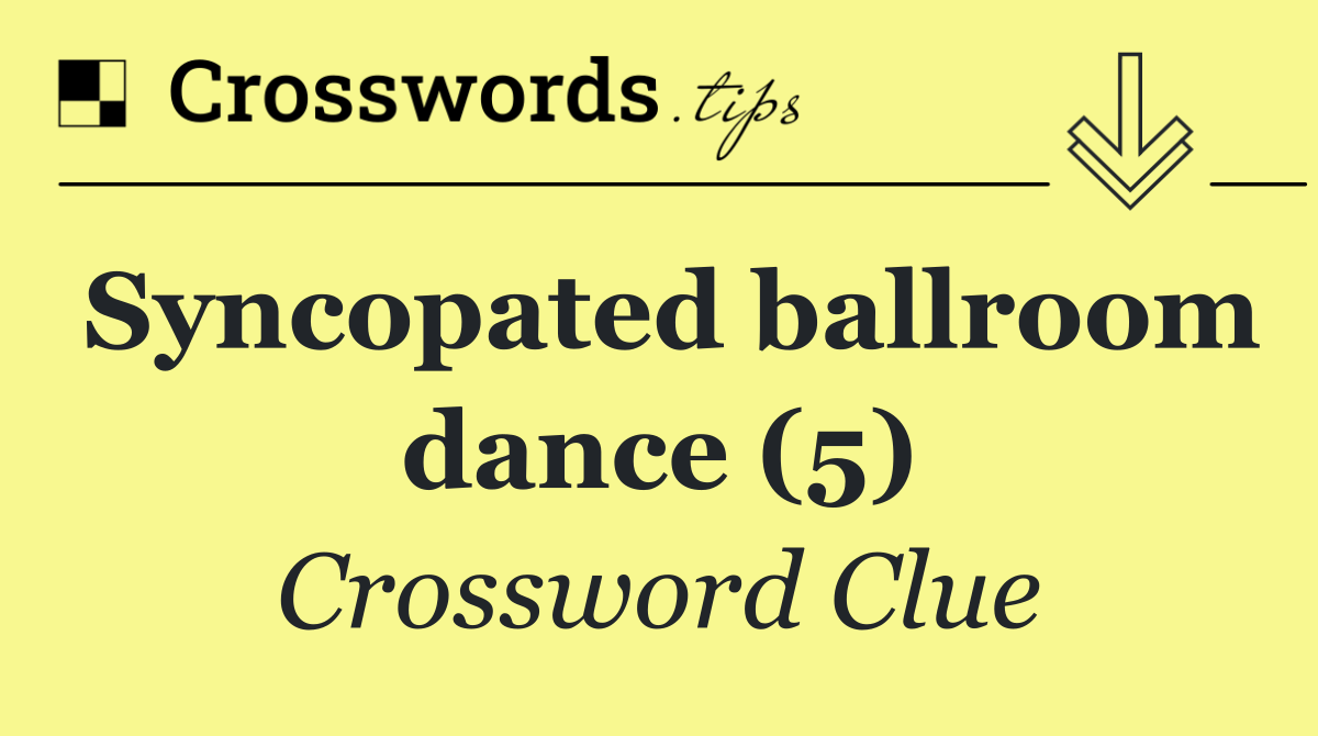 Syncopated ballroom dance (5)