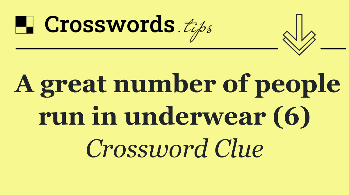 A great number of people run in underwear (6)