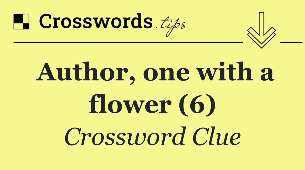 Author, one with a flower (6)