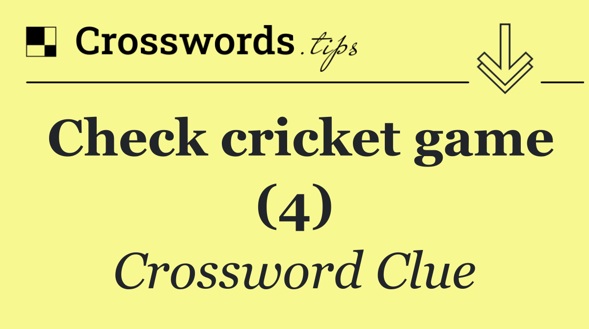 Check cricket game (4)