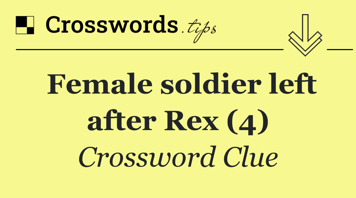 Female soldier left after Rex (4)