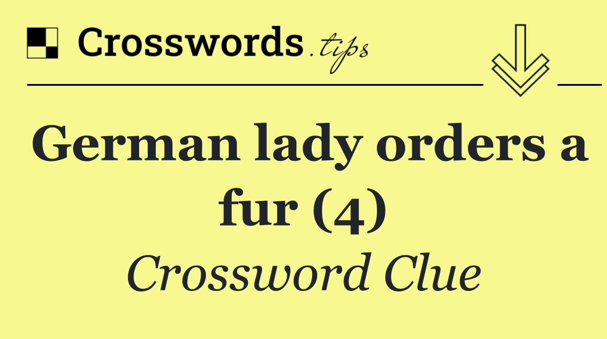 German lady orders a fur (4)