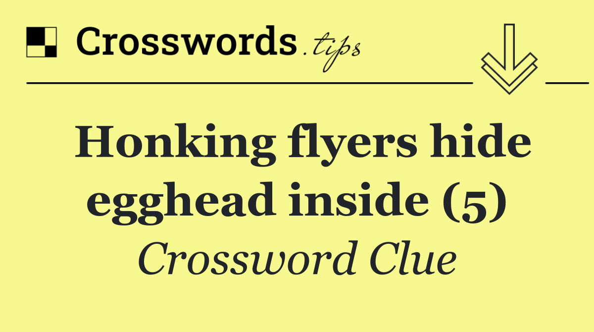 Honking flyers hide egghead inside (5)