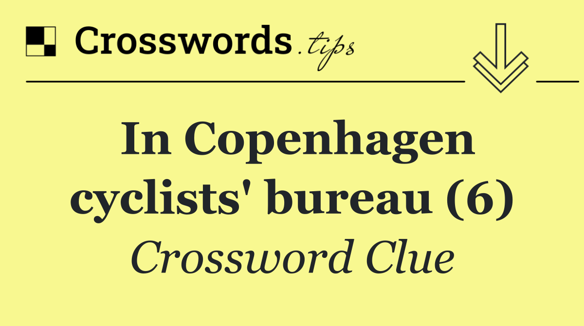 In Copenhagen cyclists' bureau (6)