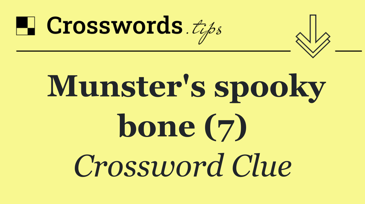 Munster's spooky bone (7)