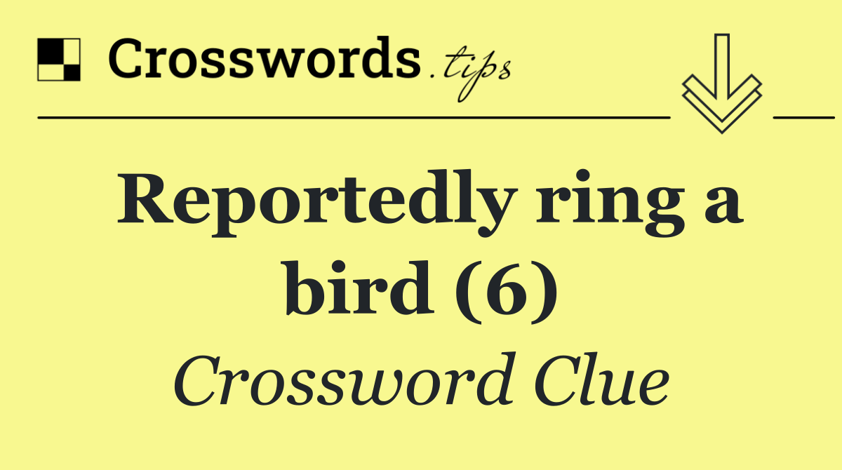 Reportedly ring a bird (6)