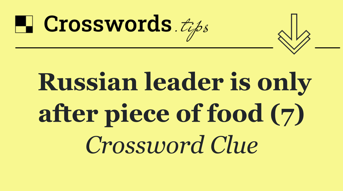 Russian leader is only after piece of food (7)