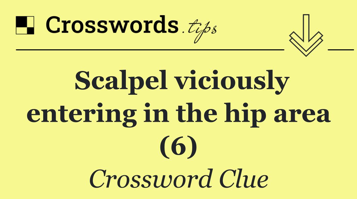 Scalpel viciously entering in the hip area (6)