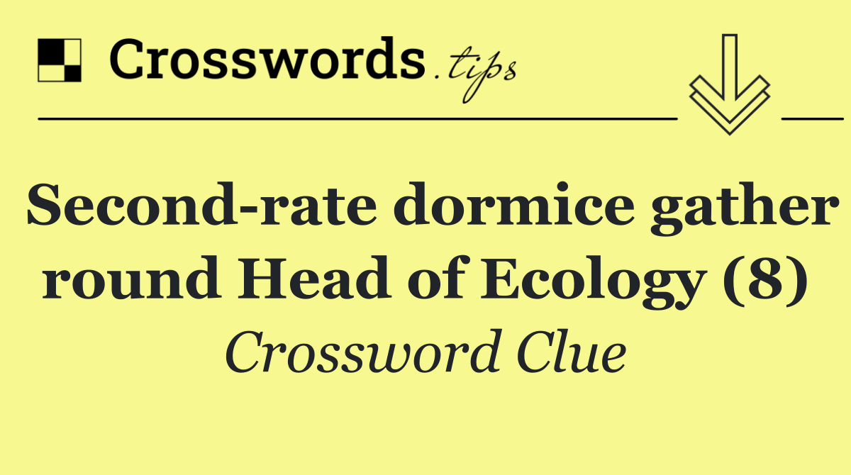 Second rate dormice gather round Head of Ecology (8)