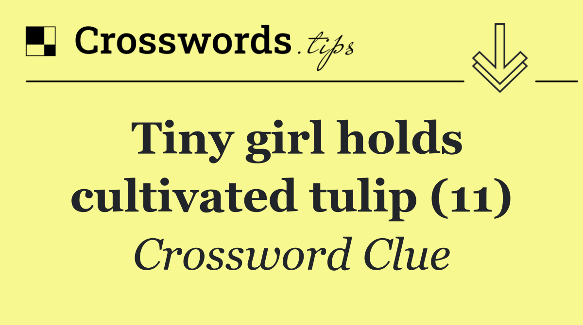 Tiny girl holds cultivated tulip (11)