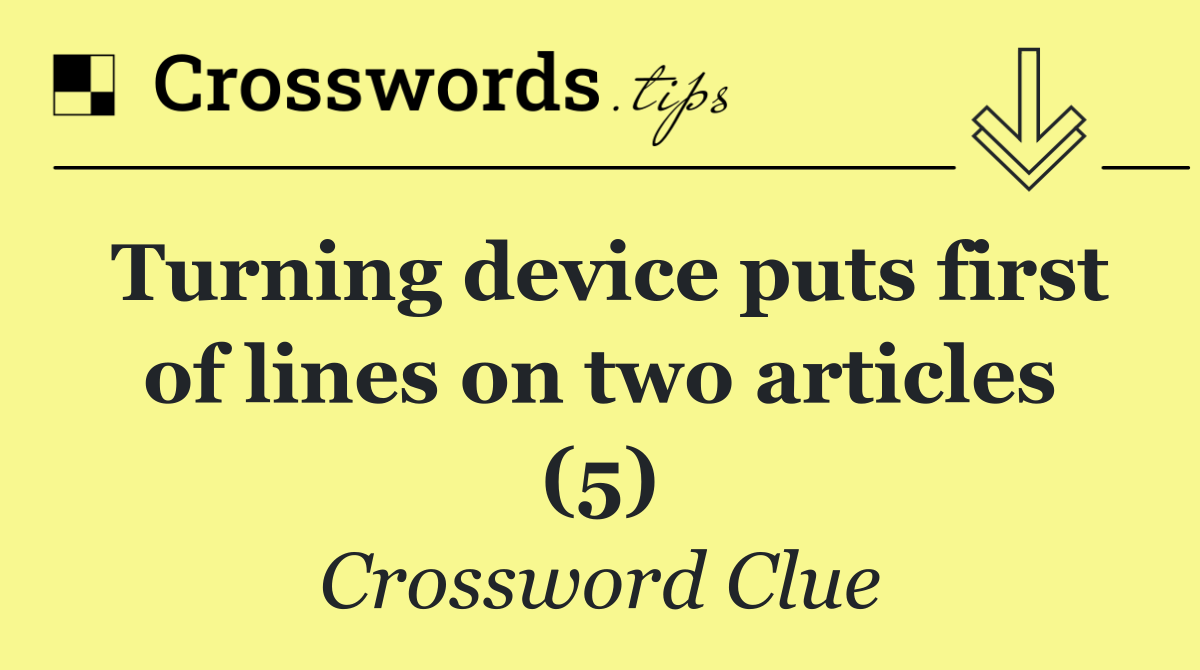 Turning device puts first of lines on two articles (5)