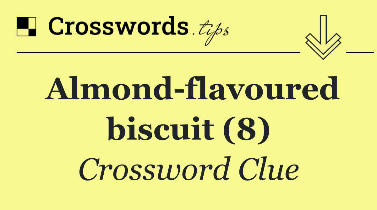 Almond flavoured biscuit (8)