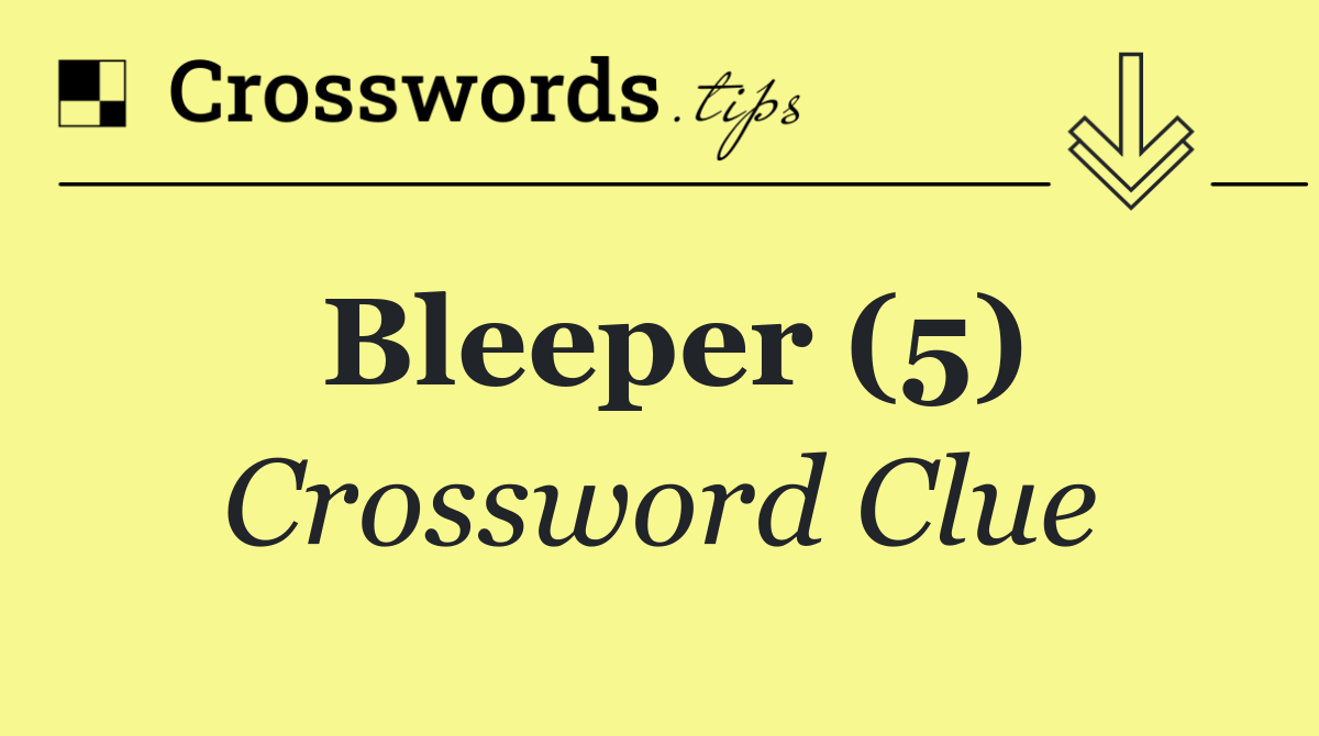 Bleeper (5)