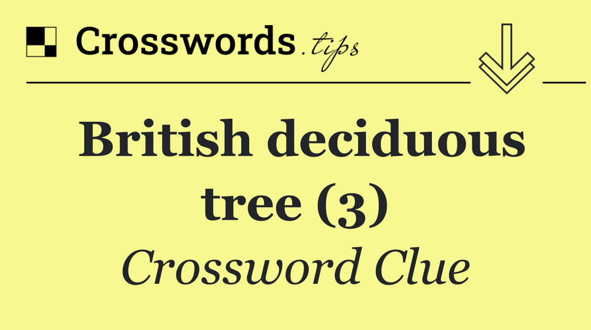 British deciduous tree (3)