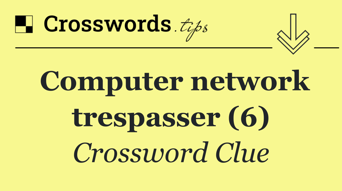 Computer network trespasser (6)