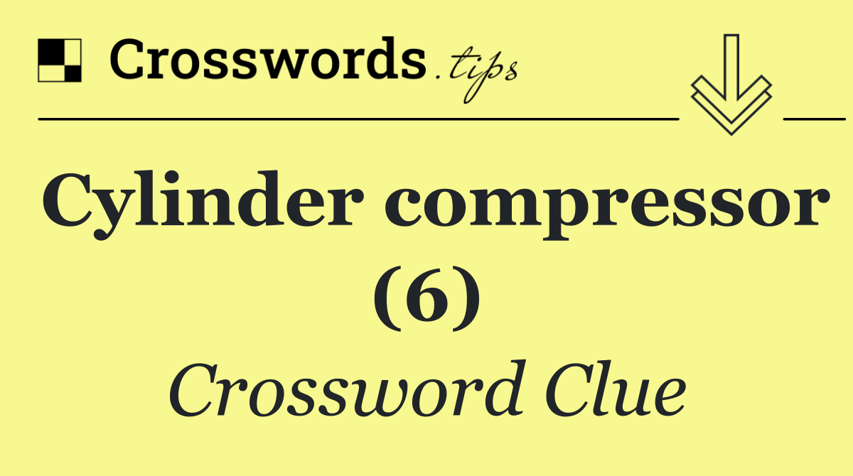 Cylinder compressor (6)