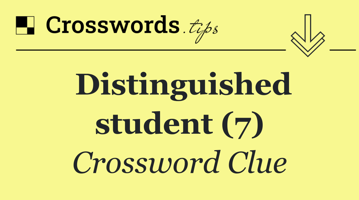 Distinguished student (7)