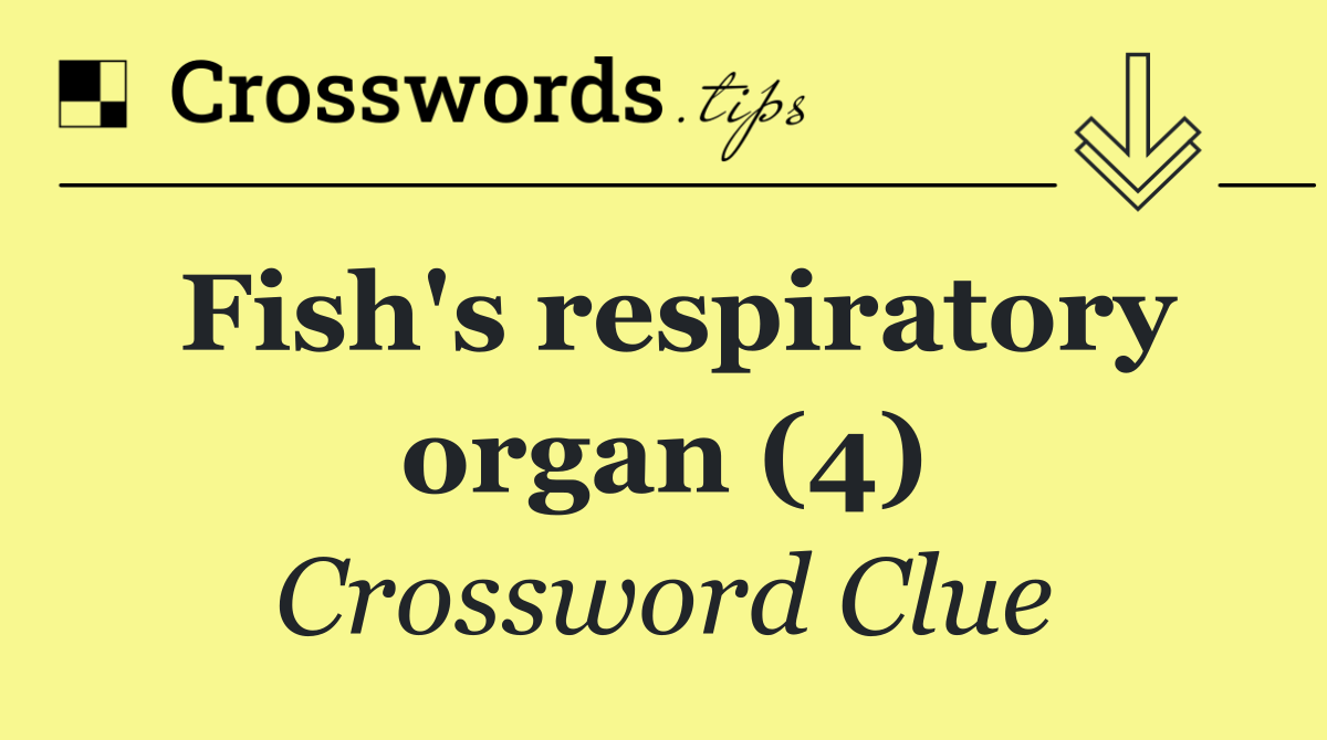 Fish's respiratory organ (4)