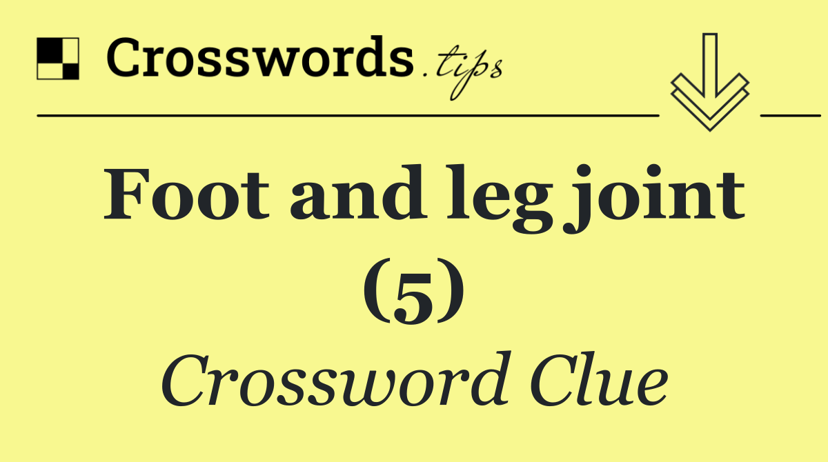 Foot and leg joint (5)