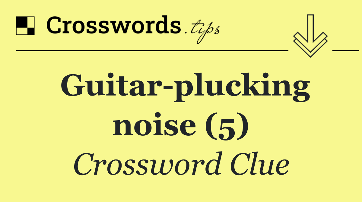 Guitar plucking noise (5)